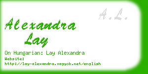 alexandra lay business card